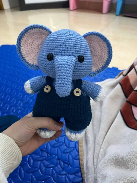 A toy crocheted by a maker from our pattern