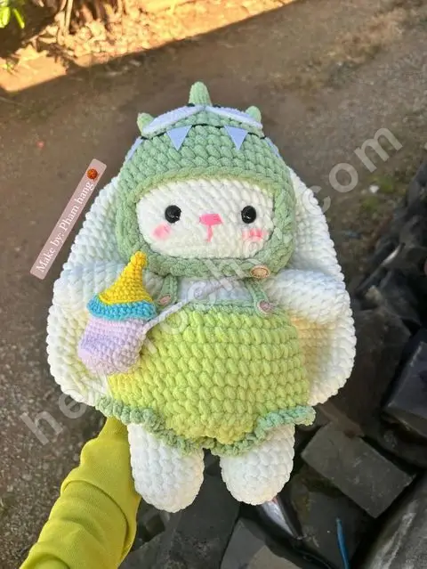 Monster Outfit crocheted by a maker