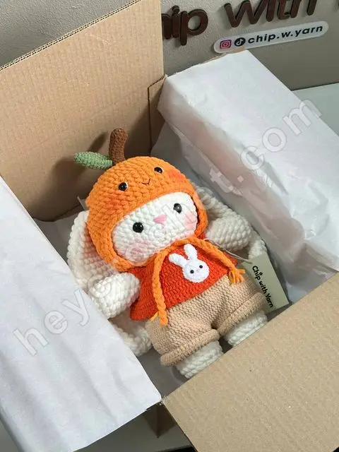 A toy crocheted by a maker from our pattern