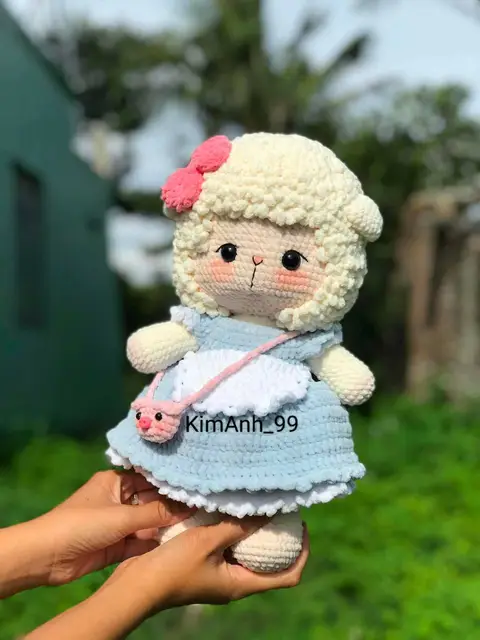 A toy crocheted by a maker from our pattern