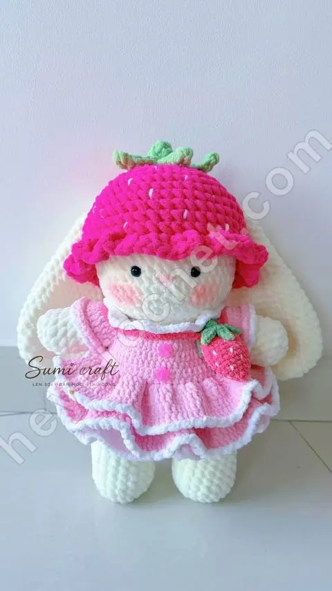 A toy crocheted by a maker from our pattern